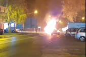 Goreo automobil u Aleksincu: "Audi" namerno zapaljen