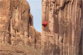 Skakač padobranom udario u liticu i ostao da visi: Dramatičan snimak iz opasnog kanjona (VIDEO)