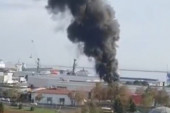 Eksplozija u najvećoj turskoj luci na Crnom moru: Crni dim prekrio okolinu (VIDEO)