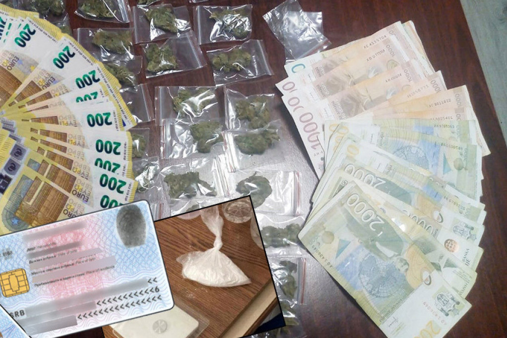 Dvojica muškaraca uhapšena u Beogradu: U automobilu imali marihuanu, kokain, lažnu ličnu kartu i novac!