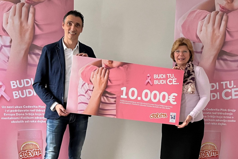 U sklopu kampanje „Budi TU. Budi CE.“ Cedevita je donirala 33.000 evra za borbu protiv raka dojke