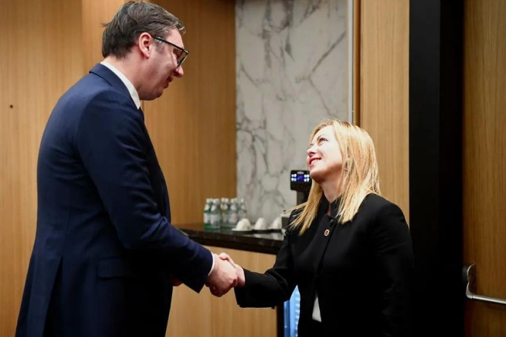 Vučić se sastao sa premijerkom Italije: Đorđa Meloni dobila poziv da poseti Srbiju! (FOTO)