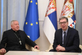 Vučić primio u oproštajnu posetu nadbiskupa Stanislava Hočevara