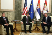 Završen sastanak predsednika Vučića sa Eskobarom i Lajčakom