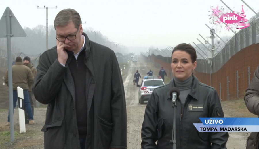 Vučić i Katalin Novak se obratili javnosti nakon obilaska granice: Pritisak ilegalne migracije se sve više povećava (VIDEO)