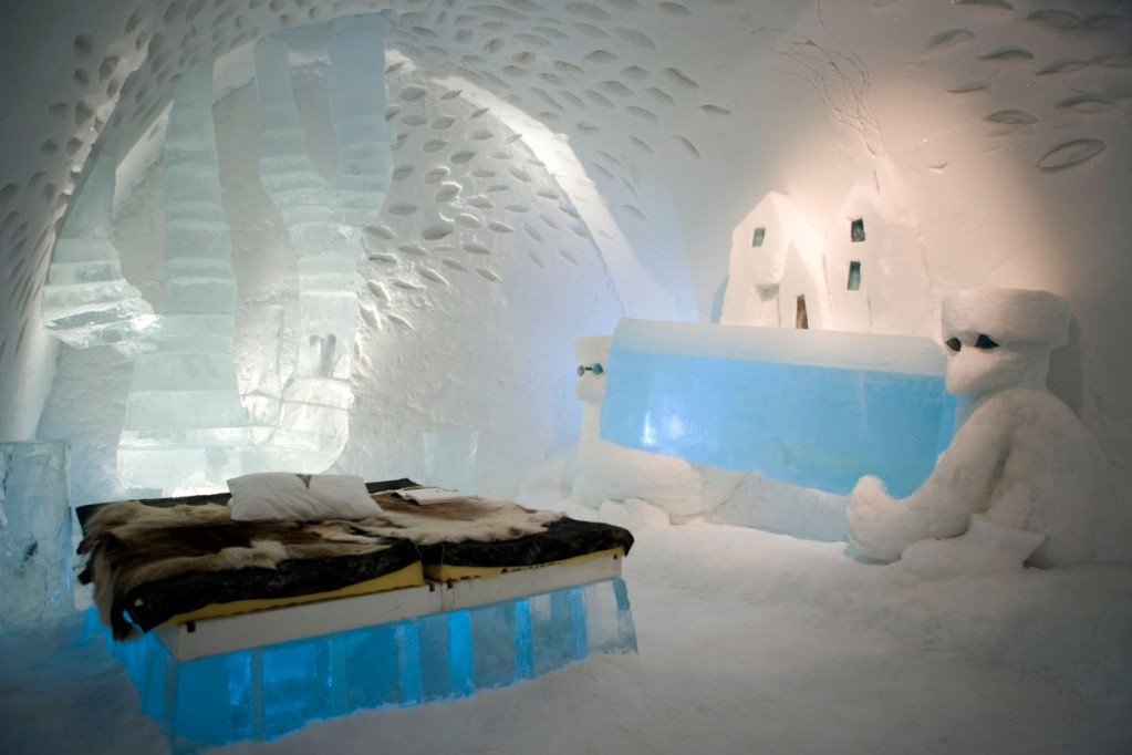 Velike pečurke i smrznuti likovi iz video-igrica: Švedski ledeni hotel otkriva svoje magične apartmane za 2023. godinu