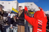 Bogati Ukrajinci razbesneli sunarodnike: Zabavljali se u francuskom odmaralištu, mahali zastavom i pozivali na smrt! (VIDEO)
