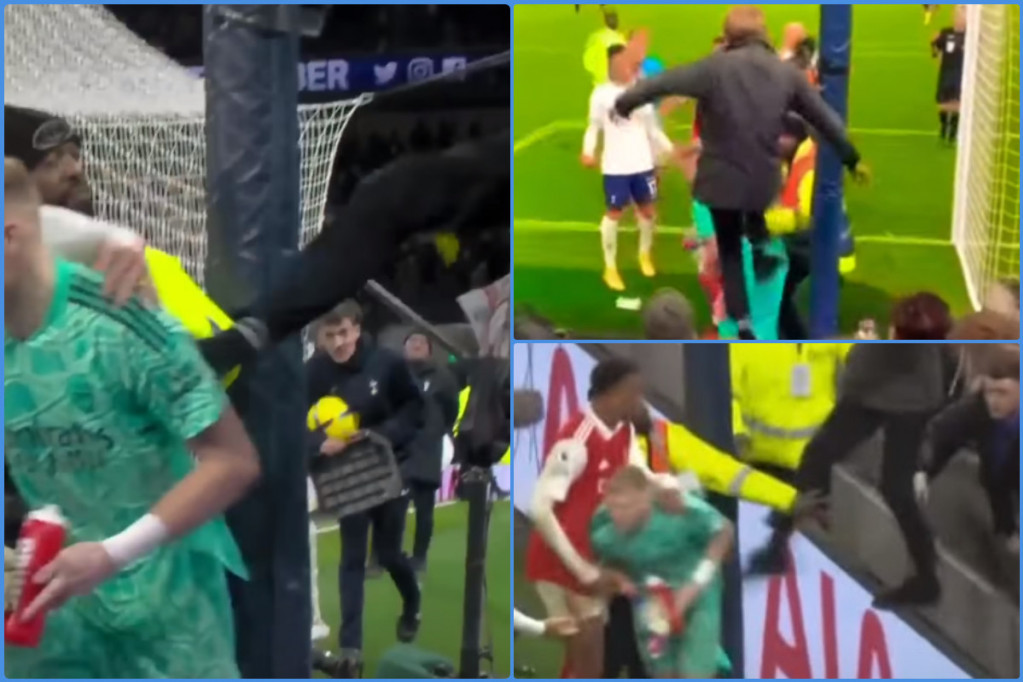 Tako se radi s huliganima: Šutnuo golmana Arsenala, uhapšen u roku od tri dana (VIDEO)