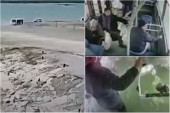 Autobus se survao u jezero: Kamere snimile paniku vozača i putnika kada je voda prodrla u vozilo (VIDEO)