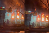 Izgorela crkva stara 150 godina: Vatrogasci tokom noći pokušali da zaustave vatru, ali je skoro sve uništeno! (VIDEO/FOTO)