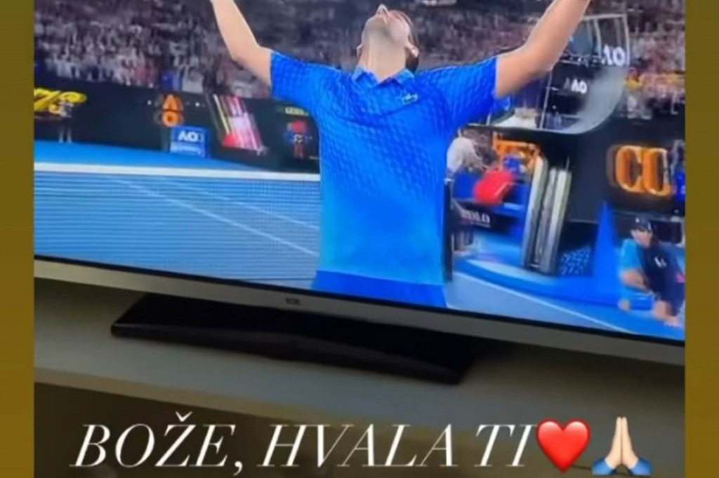 Veseli se srpski rode! Jelena čestitala Novaku šampionsku titulu uz poznatu pesmu! (VIDEO)
