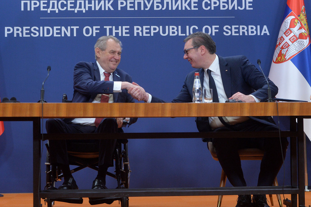 Istorijski susret: Vučić i Zeman obratili se nakon sastanka, češki predsednik izrazio zahvalnost srpskom narodu (FOTO)