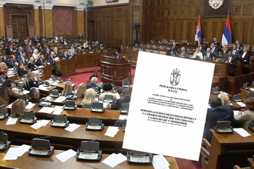 Vlada dostavila Skupštini izveštaj o Kosovu: O ovom dokumentu će se raspravljati na posebnoj sednici u parlamentu u četvrtak (FOTO)