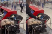 Par ostavio bebu na aerodromu i nonšalantno otišao da se ukrca u avion: Policija bila u potpunom šoku (VIDEO)