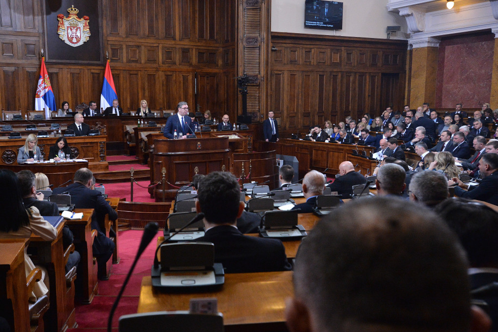 Skupština nastavlja rad: Na dnevnom redu i danas Izveštaj o pregovorima sa Prištinom, Vučić juče predstavio 10 ključnih tačaka