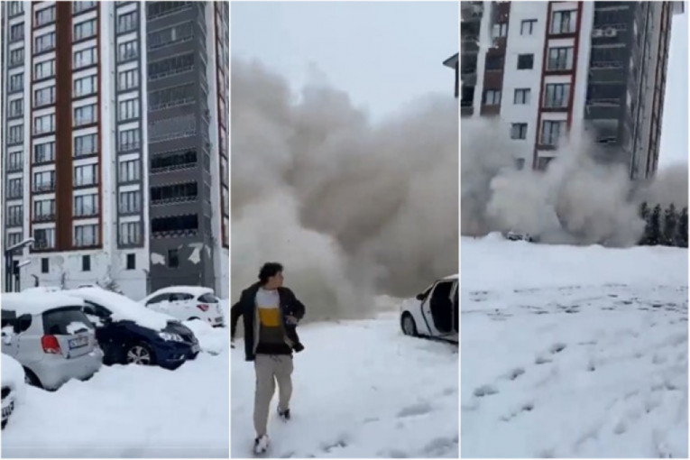 Novoizgrađeni soliter se srušio u Turskoj za svega nekoliko sekundi: Zgrade padaju kao kule od karata (VIDEO)