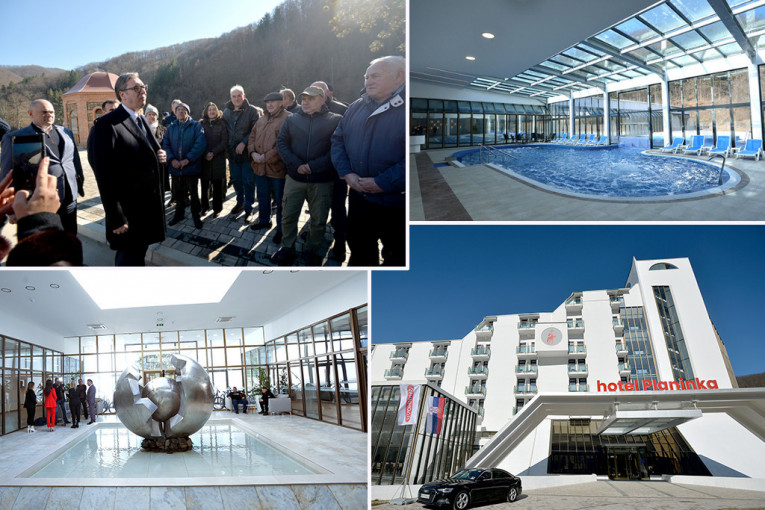 Vučić na otvaranju rekonstruisanog hotela "Planinka" u Kuršumliji: "5 miliona evra za put do banje, biće još velikih ulaganja"