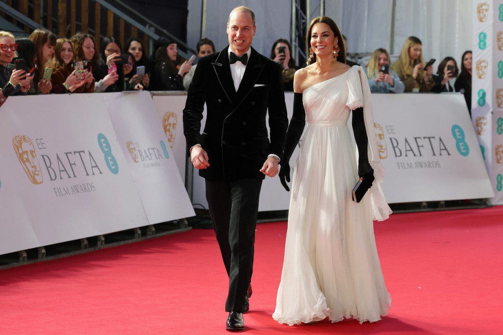 Kraljevski glamur na dodeli BAFTA nagrada: Princeze, holivudske zvezde i „Na zapadu ništa novo“ (FOTO/VIDEO)