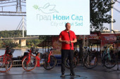 Gradonačelnik Novog Sada Milan Đurić: Plan nam je da u narednom periodu dođemo do cifre od 50.000 biciklista (VIDEO)