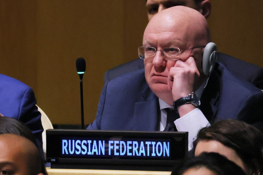 Ruski predstavnik na sednici SB UN: Ukrajina nema resursa da održava situaciju na frontu, vojni planovi Kijeva su propali