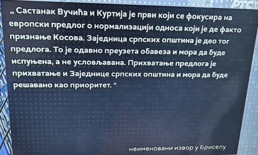 RTS otvoreno radi za Kurtija i Borelja!