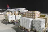 U Siriju stigla humanitarna pomoć iz Srbije: Avion "Er Srbije" dopremio oko šest tona namirnica za najugroženija područja te zemlje