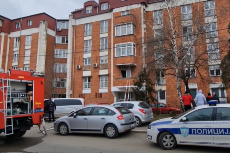 Veliki požar na Novom Beogradu: Jedna osoba evakuisana, na terenu 25 vatrogasaca, gase vatru sa šest vozila