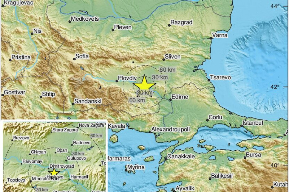 Treslo se u komšiluku: Za pola sata Bugarsku pogodila čak tri zemljotresa!