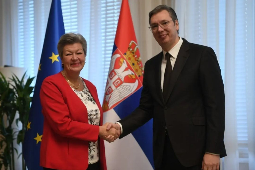 Razgovor o saradnji i evrointegracijama: Predsednik Vučić sa komesarkom EU Ilvom Johanson