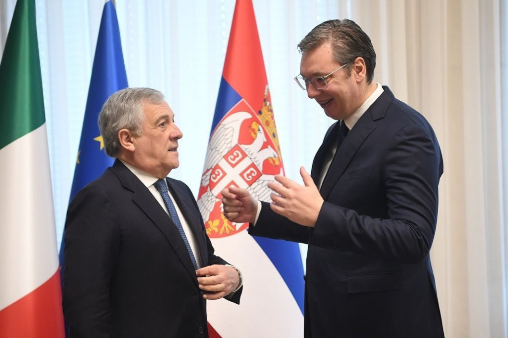 Vučić se sastao sa Tajanijem: Ponosan sam i privilegovan što zajedno organizujemo Forum