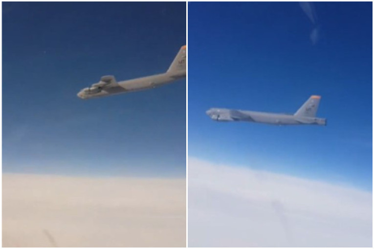 Suhoj presreo američke bombardere: Objavljen snimak još jednog dramatičnog okršaja na nebu (VIDEO)