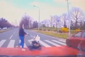 Bahati vozač umalo pokosio mame sa bebama na pešačkom! Nagazio gas pa se "branio" da ih nije video (VIDEO)