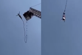 Pojavio se zastrašujući snimak: Konopac bandžija pukao tokom skoka! (VIDEO)