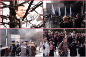 Masovni protesti u Prištini protiv ZSO: Dimne bombe na glavnom trgu, traži se Kurtijeva ostavka (FOTO/VIDEO)
