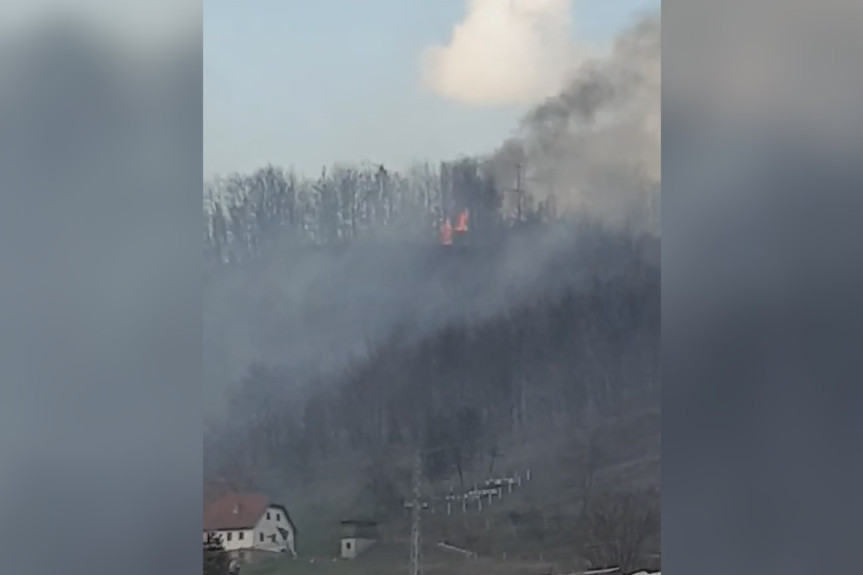 Veliki požar kod Pribojske Banje: Gore hektari šume, vatrena stihija preti da se približi naselju