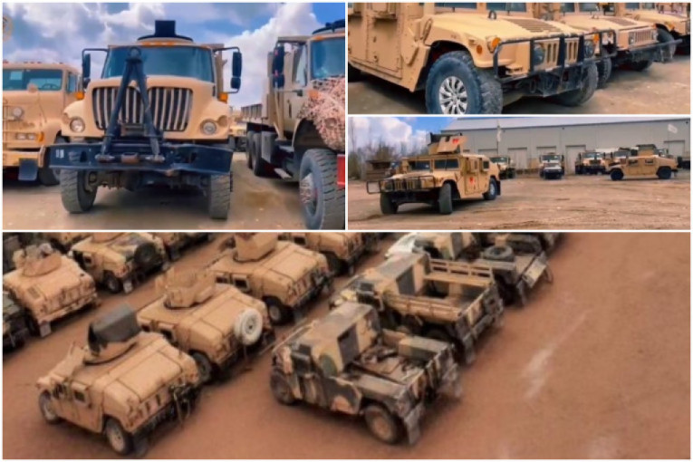 Talibani se pohvalili vojnim vozilima koje su SAD ostavile za sobom: Jedno je roze boje, a posebnu poruku su imali za Amerikance (VIDEO)