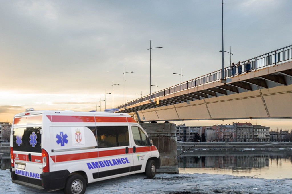 Drama u Novom Sadu: Građani prijavili da je nepoznata osoba skočila s mosta, ali policajci nikoga nisu uočili u vodi! Potraga traje