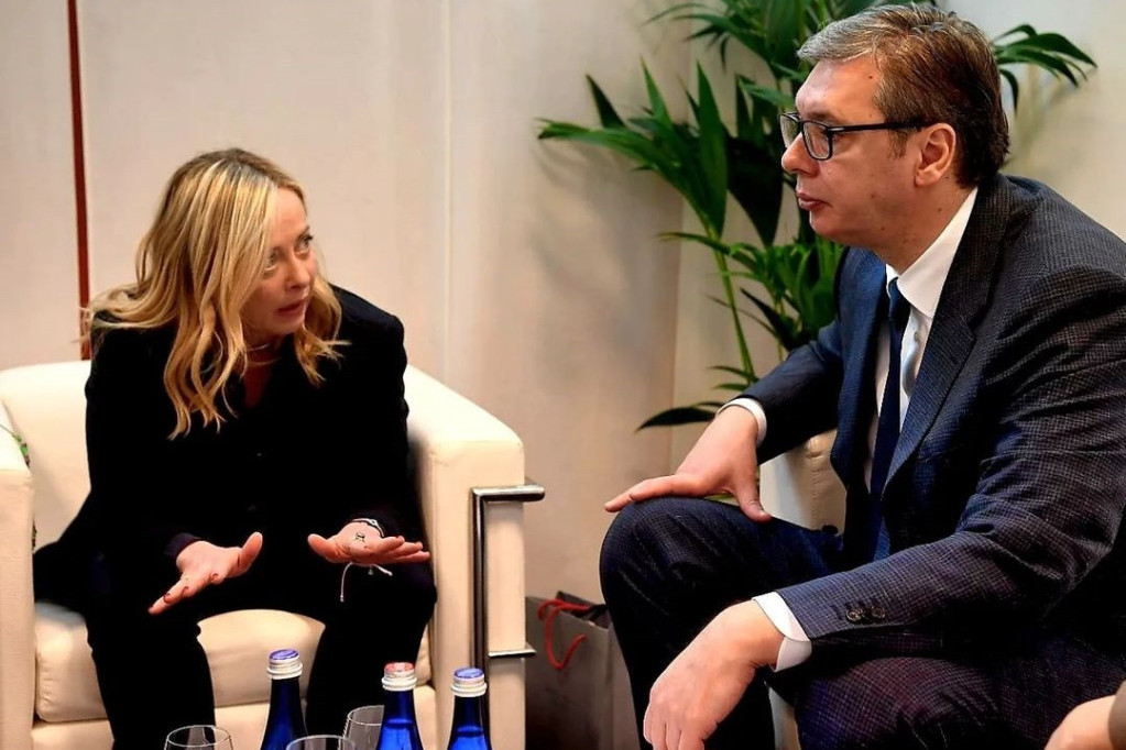 Predsednik Vučić sastao se sa premijerkom Meloni: Zahvalni smo Italiji na podršci evropskom putu naše zemlje