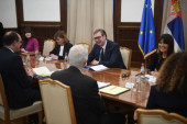 Vučić sa delegacijom Atlantskog saveta: Postizanje kompromisnog i održivog rešenja za KiM obezbedilo bi trajni mir i stabilnost u regionu