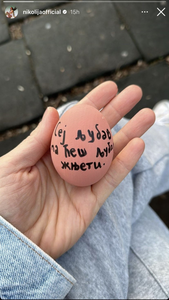 Nikolija poslala snažnu poruku na Vaskrs: Samo ona ovako farba jaja! (FOTO)