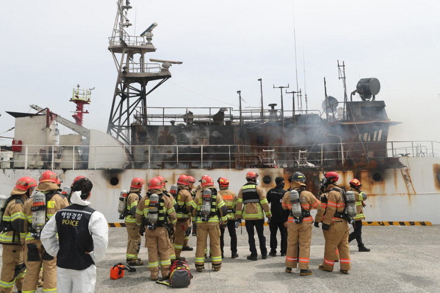 Ruski ribarski brod se zapalio u blizini Južne Koreje: Stradala četiri člana posade (FOTO)