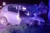 Teška nesreća kod Smedereva: Vozač "pežoa" udario u betonsku bankinu i poginuo (FOTO)