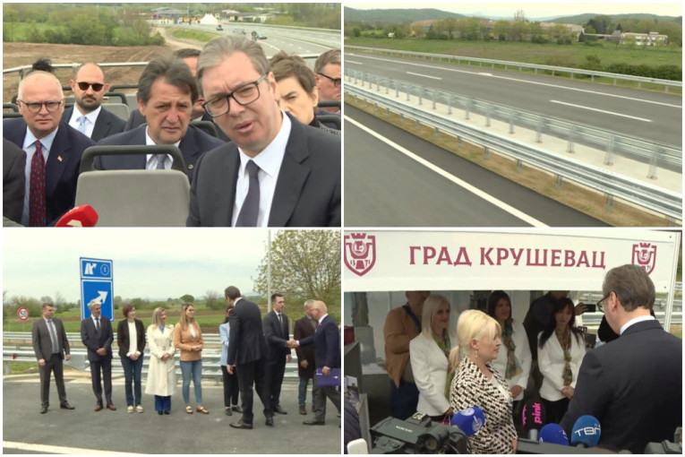 "Danas je za nas veliki dan. Grabimo ka budućnosti": Vučić otvorio deo Moravskog koridora, moderan auto-put koji "komunicira" sa vozačima
