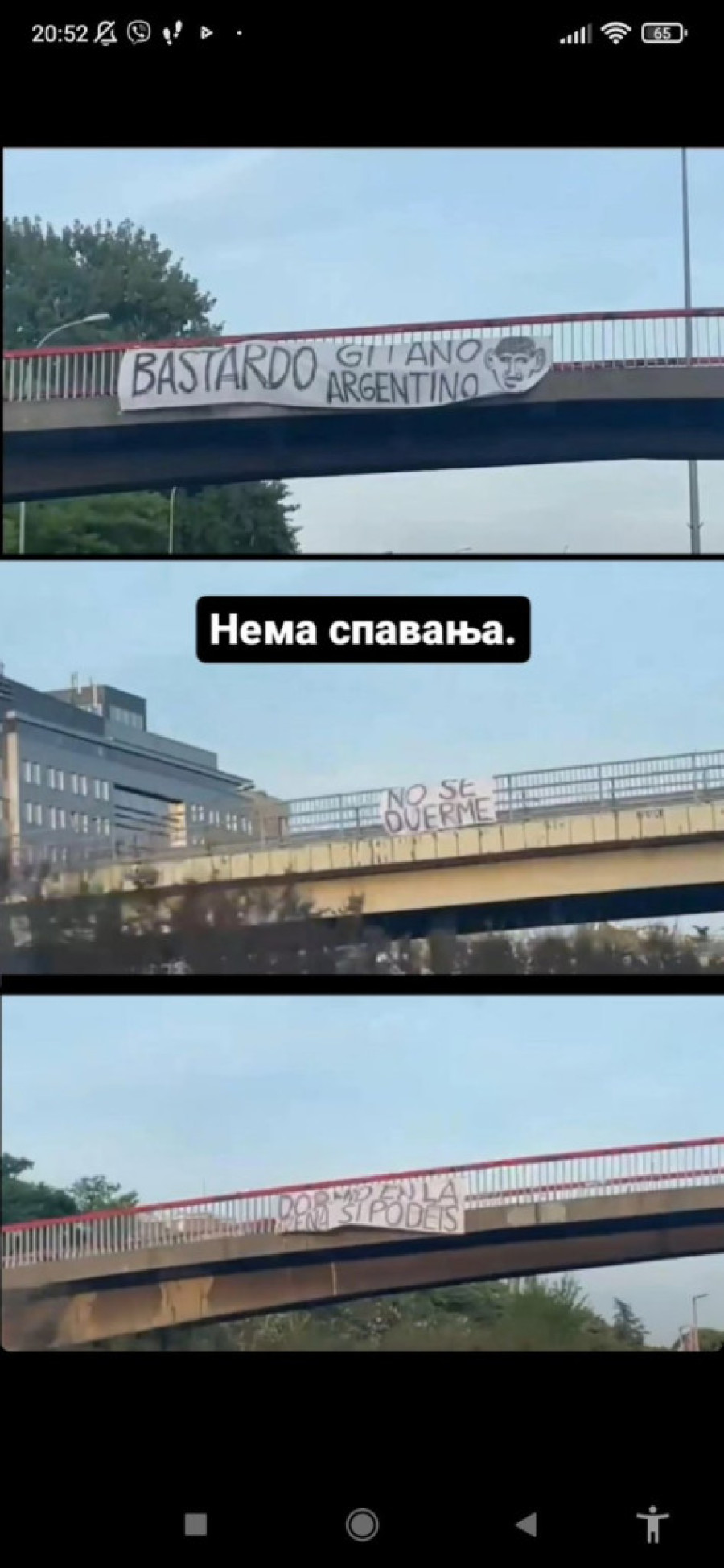 Grobari porukama "prete" igračima Reala! Nećete spavati! (FOTO)