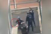 Opkolili ga i oduzeli mu pištolj: Ovo je trenutak kada policija hvata dečaka koji je izvršio krvavi pir na Vračaru (VIDEO)
