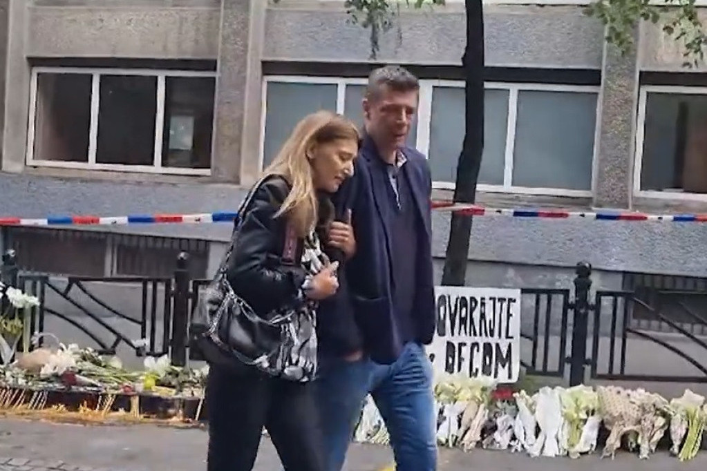 Srce da pukne od tuge: Dragan Kobiljski i supruga napuštaju mesto tragičnog stradanja njihove ćerke (VIDEO)