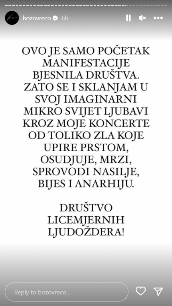 "Ovo je samo početak..." Božo Vrećo se oglasio nakon masovnih ubistava u Srbiji i objasnio zašto se sklanja!