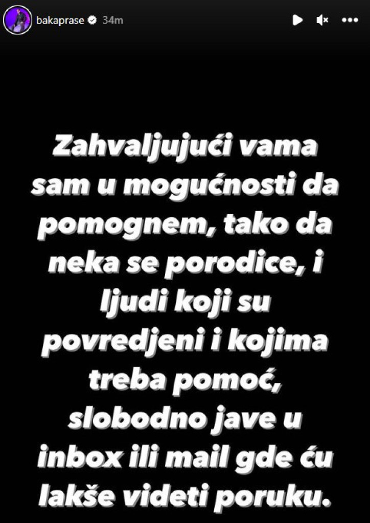 Baka Prase hoće da plati medicinske troškove ranjenima u Mladenovcu (FOTO)