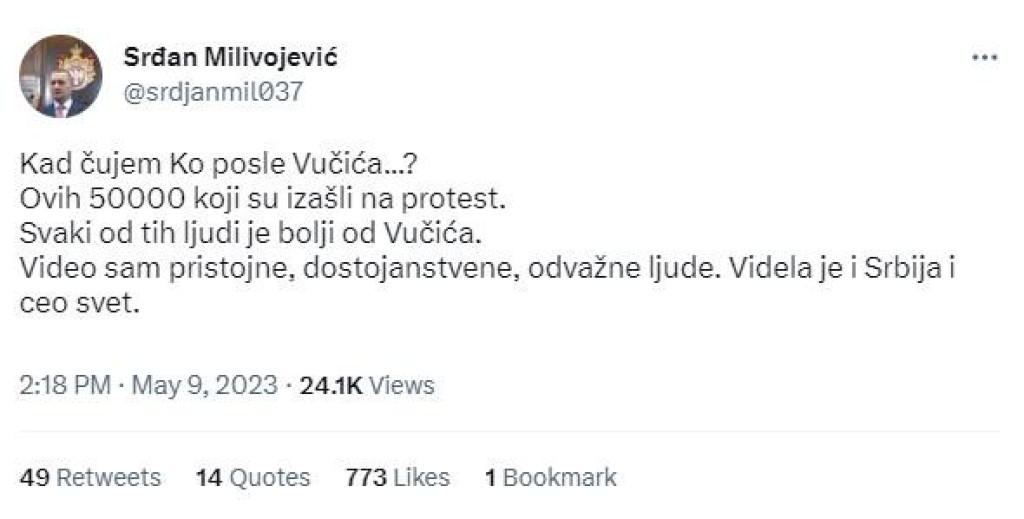 Organizator protesta priznao da na tragediji skupljaju političke poene: "Svako može da vlada Srbijom"