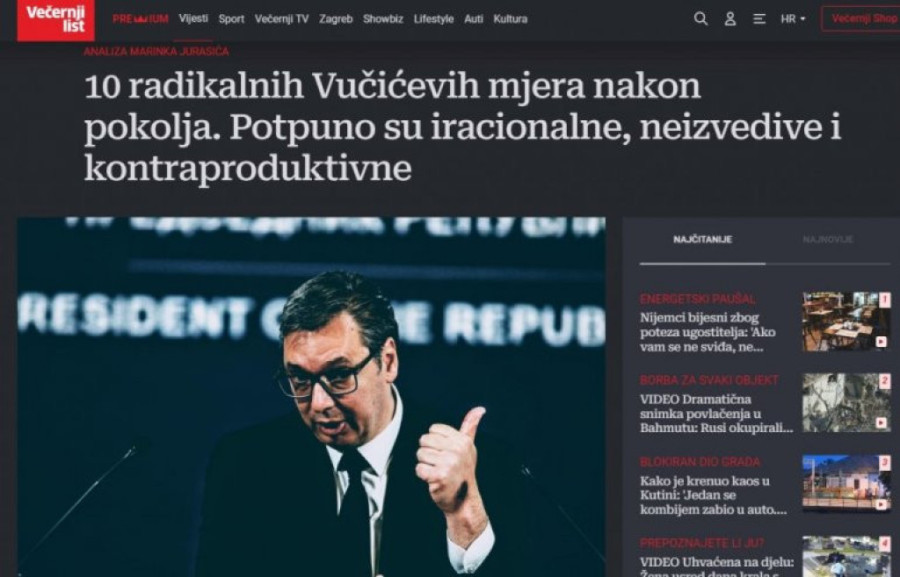 Hrvatski mediji zajedno sa opozicijom napadaju Vučića: Zajednički cilj im je slabljenje Srbije